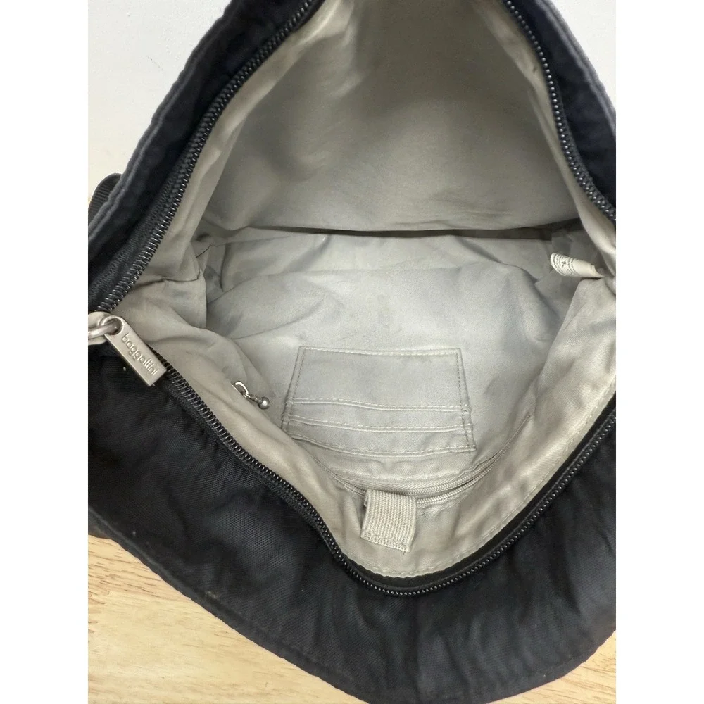Baggallini‎ Black Leopard Print Crossbody Shoulder Bag Organizer #29